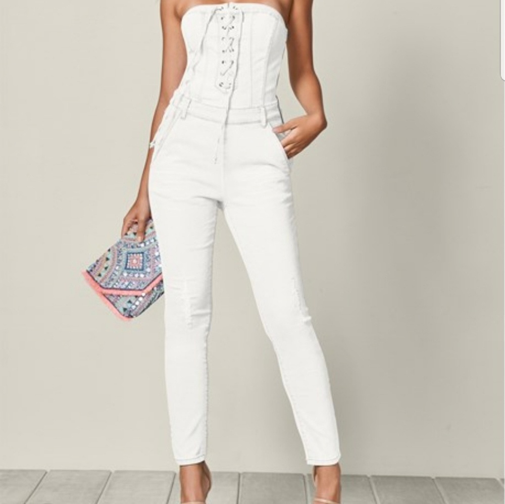 Venus jean jump suit